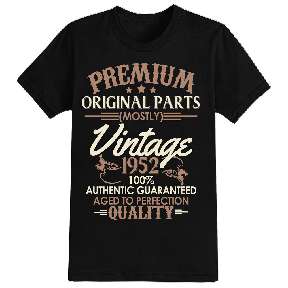 Mens 70th Birthday Gift Premium Original Parts Seventy Gifts Vintage Aged Perfection Year 1952 T Shirt Funny Tee Present 70 Years Old 2023.jpg
