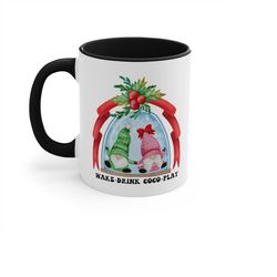 funny christmas mug, hot chocolate mugs, secret santa gift, kids christmas mugs, retro childrens hot cocoa mug, family h