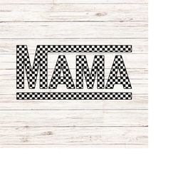 Checkered Retro Mama svg Mothers Day mommy mom happy mothers day gift SVG/PNG Digital Files Download Seamless ClipArt Tr