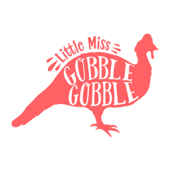little miss gobble gobble svg, thanksgiving svg, cutting file digital download