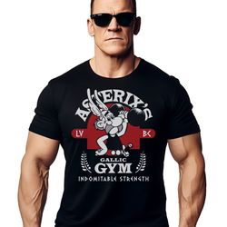 roman cartoon gym t-shirt for men & women - tv, movie, game and anime themed workout training top - perfect for fitness