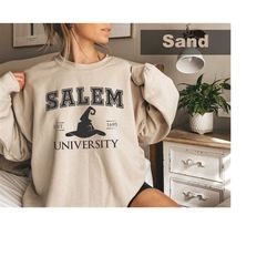 Salem University Sweatshirt, Retro Halloween Sweatshirt, Womens Fall Sweater, Hocus Pocus Shirt,Salem Massachusetts Shir