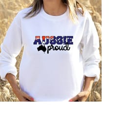 aussie proud sweater, australia day jumper, australian flag. australian pride. australia day shirt