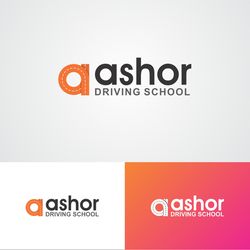 ashor driving school logo design template 15