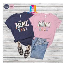 custom name t-shirt, mama shirt, mimi shirt, easter day, jesus shirt, bunny shirt, rabbit gift, christian shirt, egg shi