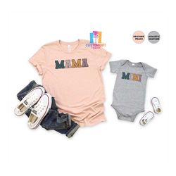 custom mama mini t-shirt, mama sweatshirt, mini shirt, mothers day, mom life shirt, new mom shirt, mom and daughter shir