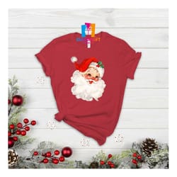 santa shirt, christmas shirt, cute xmas tees, christmas vibes shirt, snow shirt, winter shirt, merry christmas shirt, fa