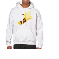 big banana hoodie, big dick jumper, large penis funny pullover, hoodie for men, cheeky hooded sweater.