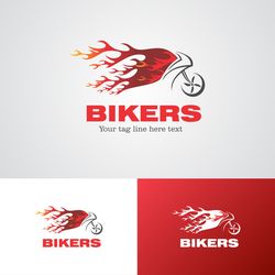 bikers logo design template 21