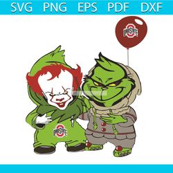 georgie and grinch ohio state buckeyes svg, sport svg, georgie svg, grinch svg, buckeyes svg, ohio state buckeyes svg, o