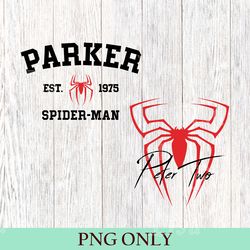 spider-man parker two est 1975 png, limited miles morales spiderman across the spider-verse png, gift for women and man
