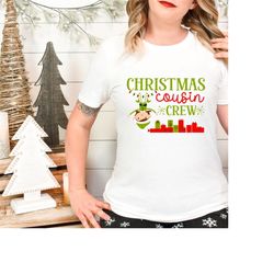 christmas group t-shirt for cousins, family shirt for cousin chrirstmas gathering, cousin group christmas crew tee.
