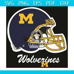 logo michigan wolverines helmet svg, sport svg, helmet svg, michigan wolverines svg, wolverines svg, wolverines logo, mi