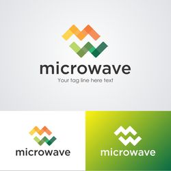 microwave logo design template 35