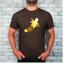 big banana t-shirt, big dick tee, large penis funny shirt, shirt for men, cheeky tee.