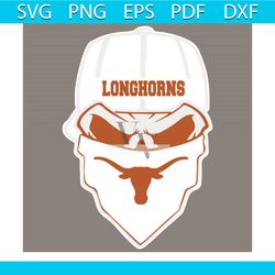texas longhorns ninja face svg, sport svg, ninja face svg, texas svg, texas longhorns, longhorns svg, longhorns logo, te
