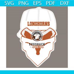 texas longhorns ninja face svg, sport svg, ninja face svg, texas svg, texas longhorns, longhorns svg, longhorns logo, te