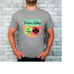 teacher aiding is my jam t-shirt, my jam shirt, teacher aide tee, teacher assistant crew, teacher aide gift.