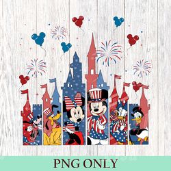 disney 4th of july png, mickey and friends independence day png, disney america png, disney patriotic, mickey checkered