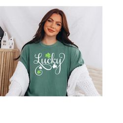 retro st patty's day comfort colors shirt, lucky script shirt, vintage st patrick's day shirt, day drinking shirt, retro