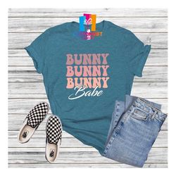 bunny babe t-shirt, happy easter day, christian shirt, jesus shirt, rabbit shirt, egg shirt, cute bunny shirt, women's e
