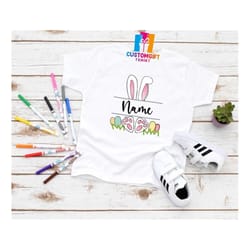 personalized easter t-shirt, bunny shirt, egg shirt, colorful shirt, jesus shirt, happy easter day, rabbit lover, paw sh