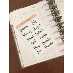 cursive months of the year sticker sheet planner journal bulletjournal stickers calendar matte paper