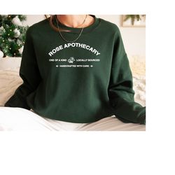 rose apothecary sweatshirt, rosebud sweatshirt, moira rose sweatshirt, schitt creek gift, david rose sweater, rose shirt