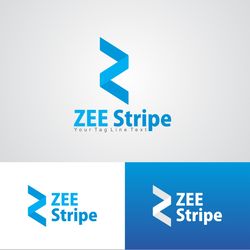 zee stripe logo design template 58