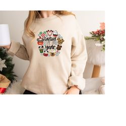 tastiest time of year sweatshirt,christmas disney snacks shirt, disney christmas sweater, disney family sweatshirt, disn