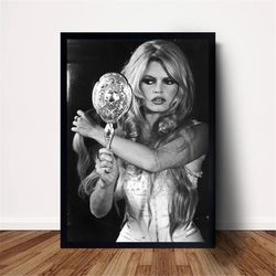 brigitte bardot model poster canvas wall art home decor (no frame)
