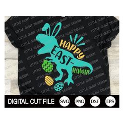 happy east-rawr, easter's day svg, dinosaur svg, bunny saurus svg, happy easter t rex, funny t rex sayings, dino, svg fi