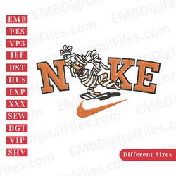 nike logo disney duck mummy embroidery design