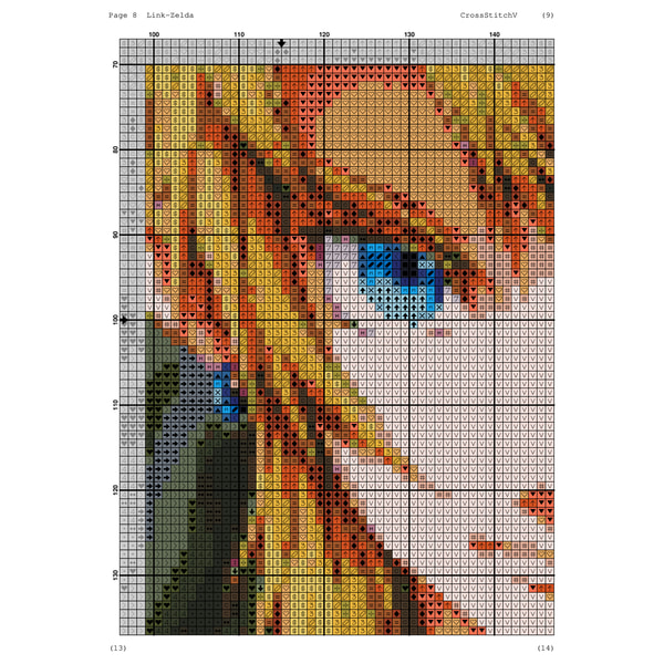 Pixel Link Graph Pixel Art Link Grid