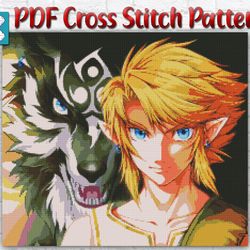 The Legend Of Zelda Cross Stitch Pattern / Princess Zelda Cross Stitch Chart / Anime Instant PDF Cross Stitch Pattern