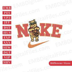 nike winnie the pooh halloween embroidery design