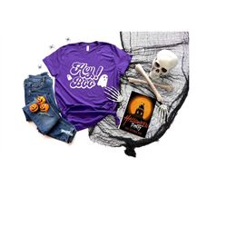hey boo shirt, halloween shirt, trick or treat, fall teacher shirt, halloween costume, halloween party, halloween, ghost