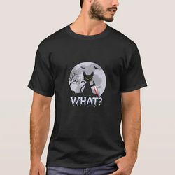 cat what murderous black cat with knife halloween shirt, halloween black cat shirt, black cat shirt, horror halloween