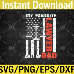 My Favorite  Calls Me Dad USA Flag Father's Day Svg, Eps, Png, Dxf, Digital Download