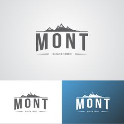 mont logo design template 65