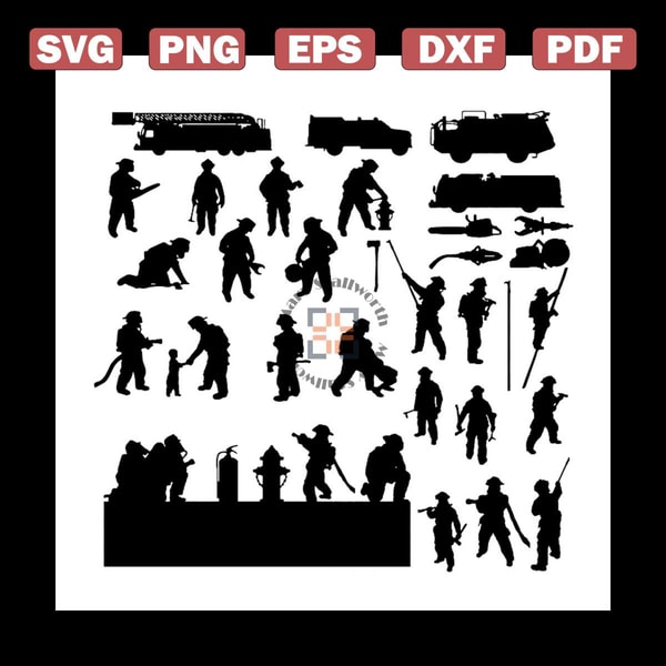 Firefighting Svg Firefighter Booster Pack 2 Various Firefighting Svg | Inspire Uplift