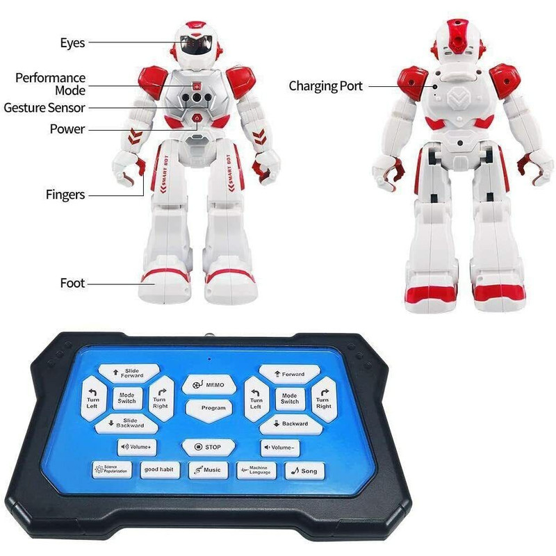 Red Smart Robotic Toy for Kids, Talks and Dances 5