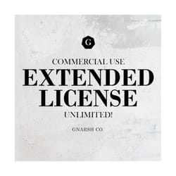extended license - unlimited personal and commercial use