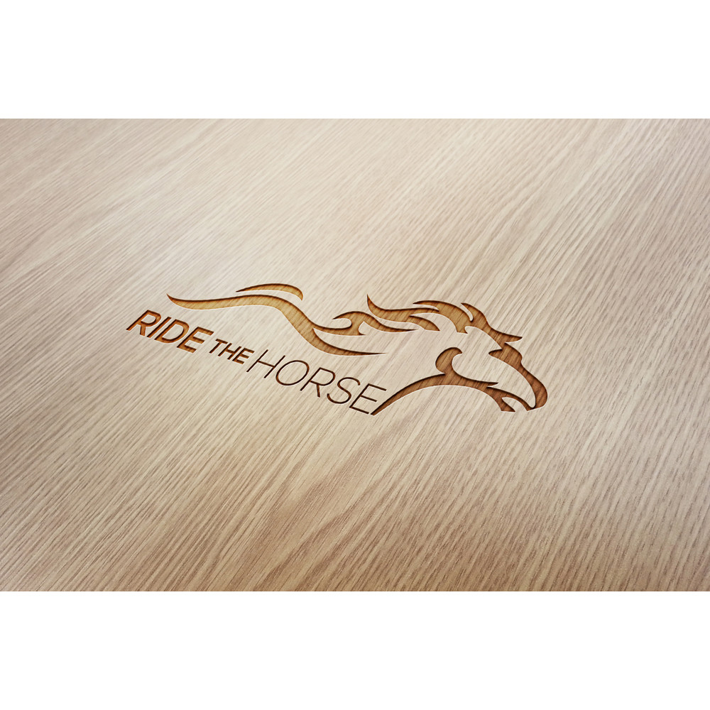 78 Ride The Hourse Wood Engraved Logo Mockup.jpg