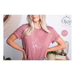 praying hands shirt, church shirt gift, religious shirt, christian shirt, faith shirt, praying shirt for friends, god sh