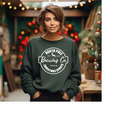 north pole brewing co sweatshirt,christmas sweatshirt,premium christmas spirit,brewing co sweatshirt,north pole sweater,