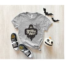 spooky vibes ghost shirt,spooky season tee,funny halloween shirt,halloween party tee,happy halloween shirt,halloween boo