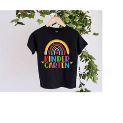 hello kindergarten shirt,kindergarten rainbow shirt,kindergarten teacher shirt,cute teacher shirt,kindergarten teacher