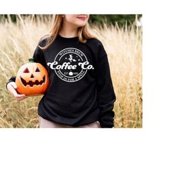 witches brew sweatshirt,halloween sweatshirt,funny coffee co crewneck sweatshirt,halloween witches shirt,funny halloween
