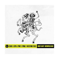 skeleton rodeo svg | bull riding svg | cowboy svg | ranch western country farm | skeleton cowboy lassoing svg | lasso sv